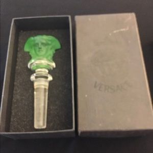 Authentic Versace crystal wine stopper